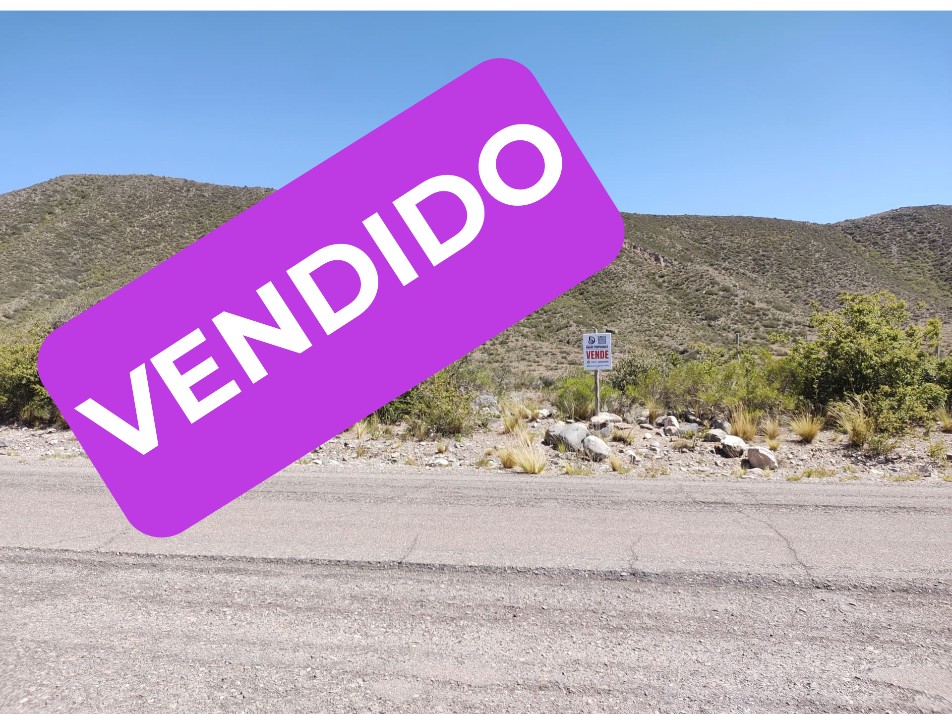 Lote, Potrerillos, vallecitos, asfalto, vista, inmobiliaria